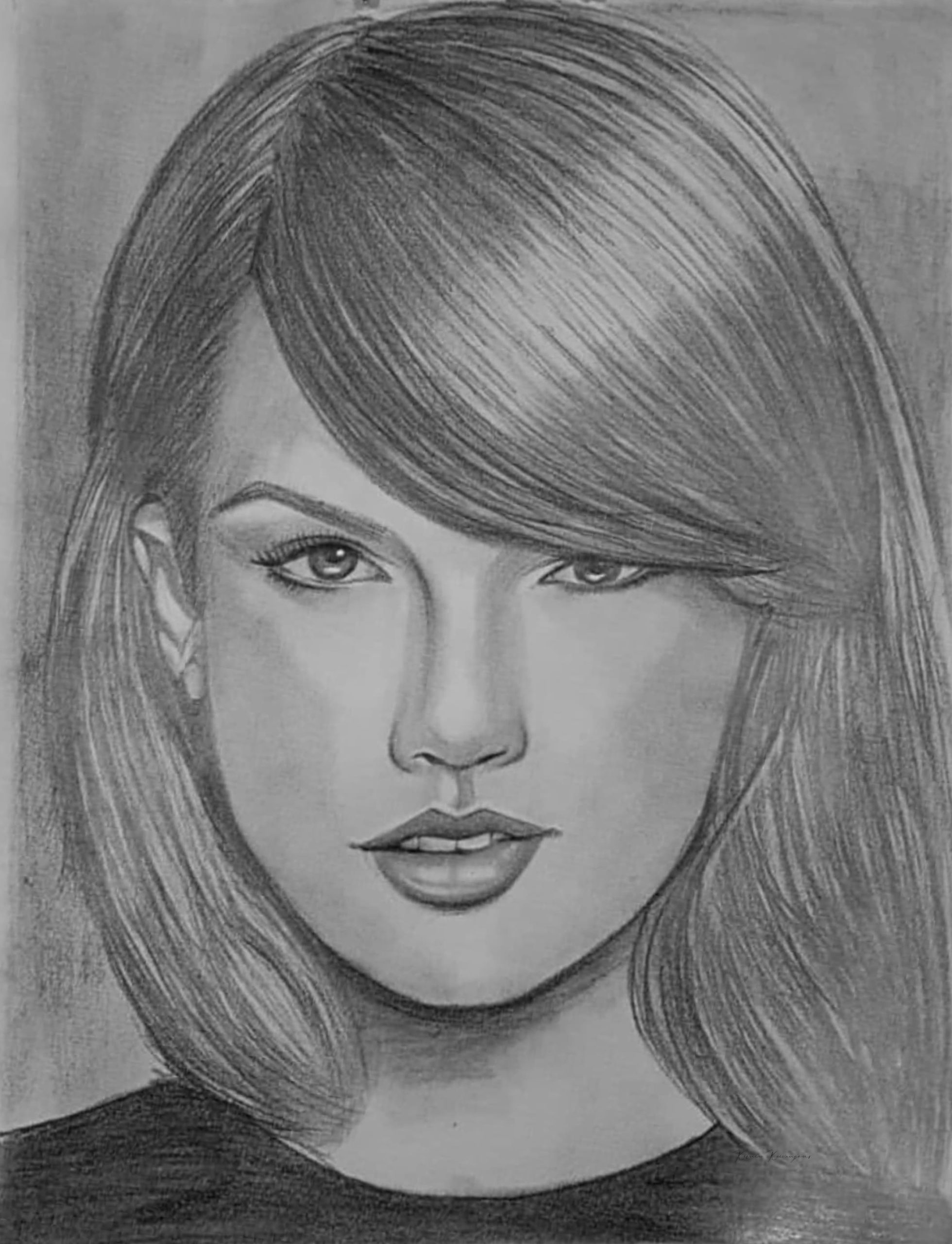 Taylor Swift in Charcoal